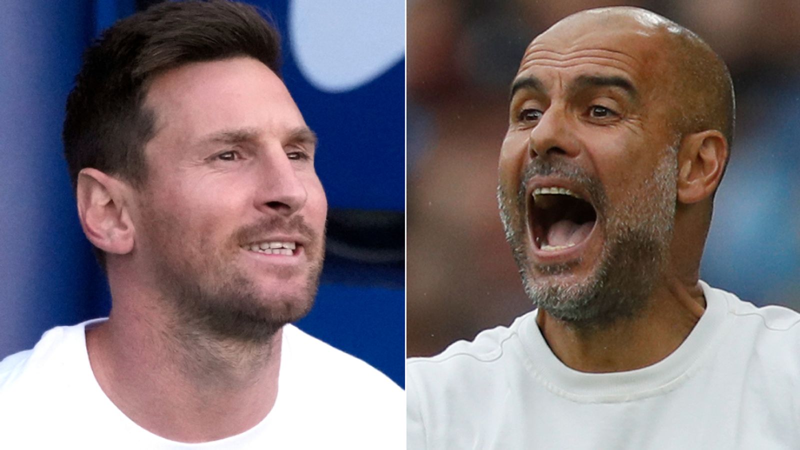 Lionel messi and Pep Guardiola