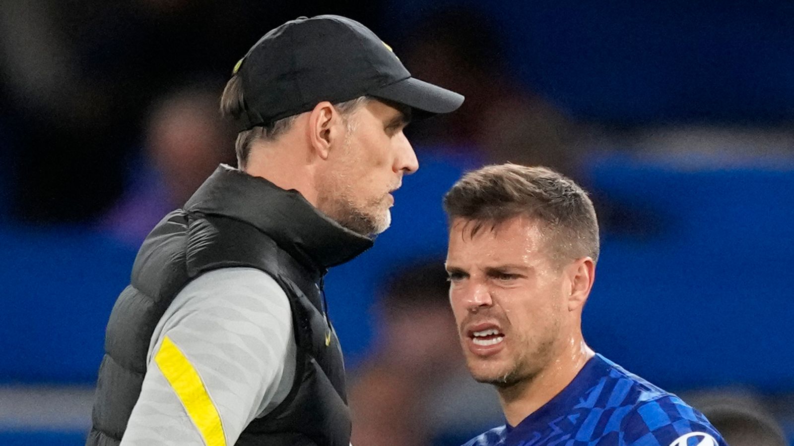 Chelsea boss Thomas Tuchel admits he is a "little bit" annoyed with Barcelona over their pursuit of Cesar Azpilicueta.
