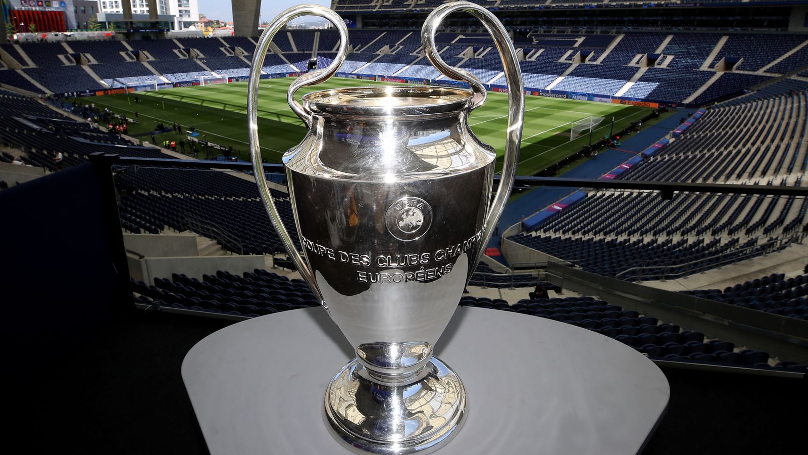 The Champions League trophy