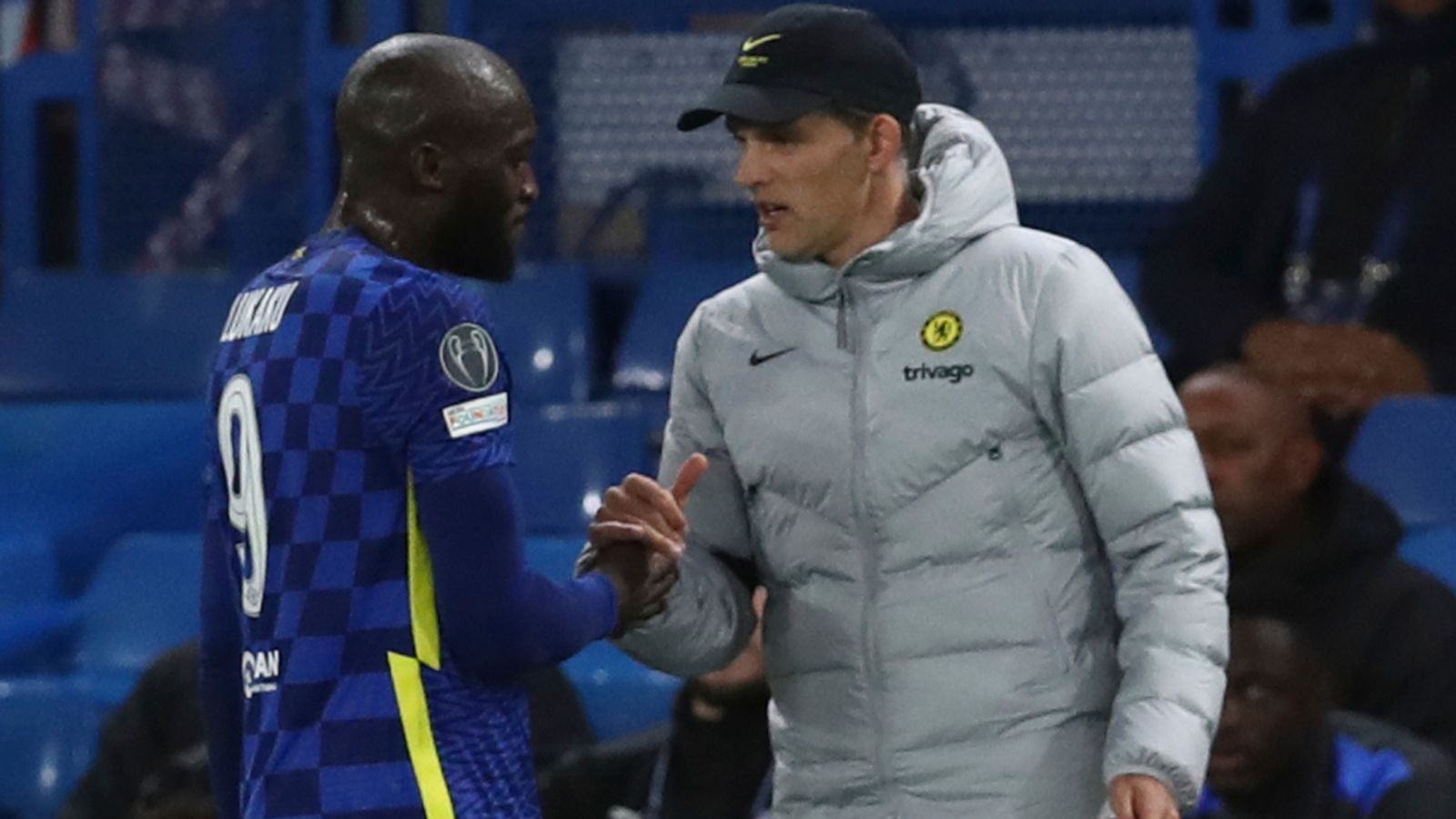 Romelu Lukaku and Thomas Tuchel