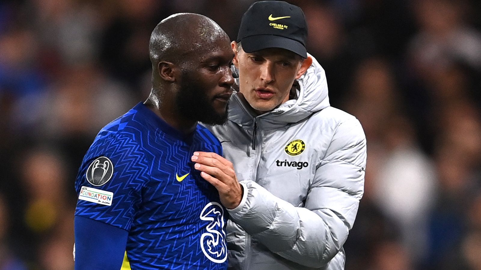 Romelu Lukaku and Thomas Tuchel