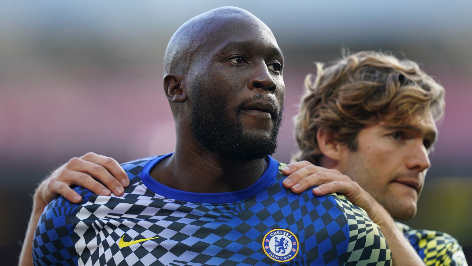 Romelu Lukaku and Marcos Alonso