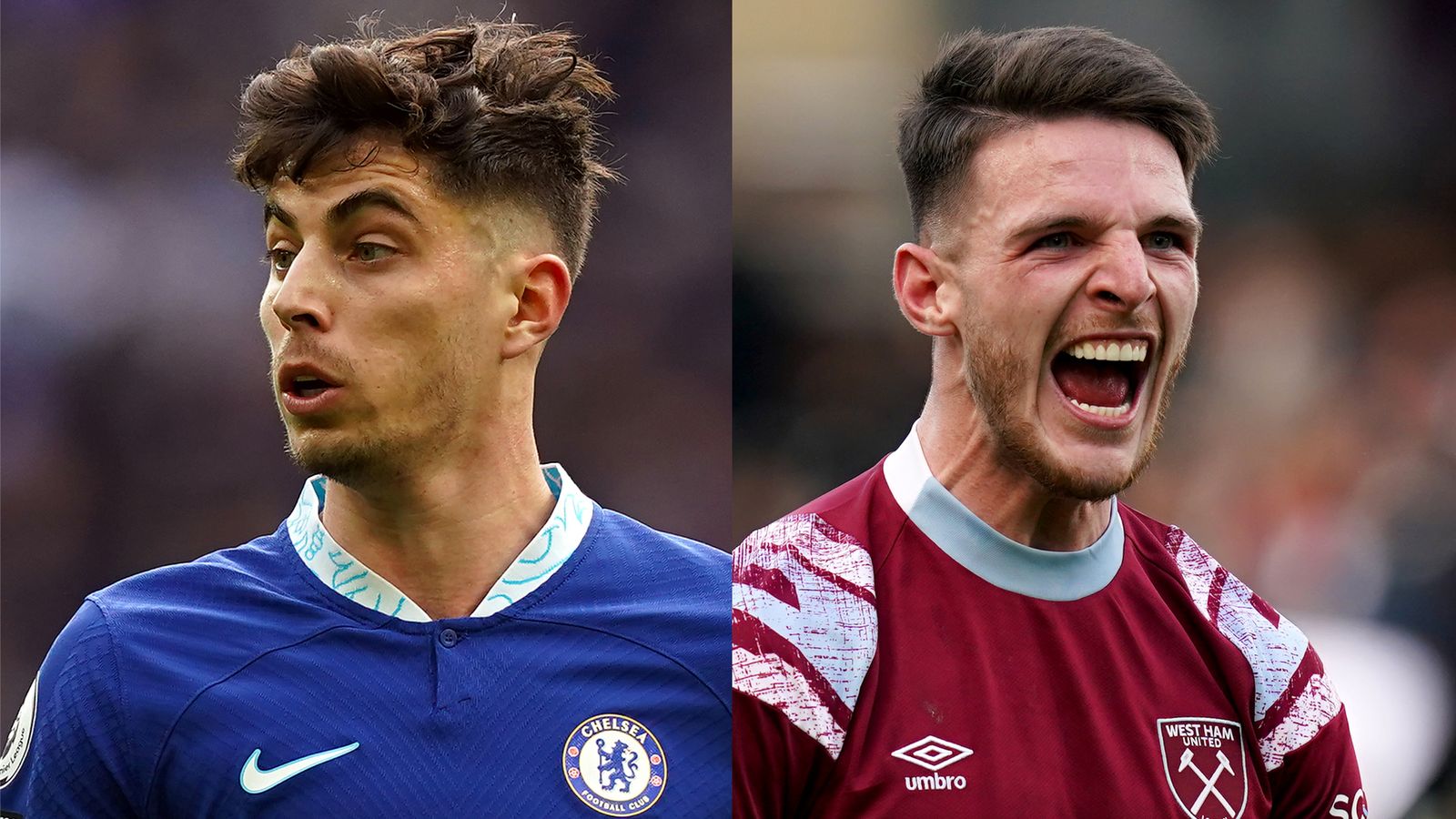 Kai Havertz and Declan Rice