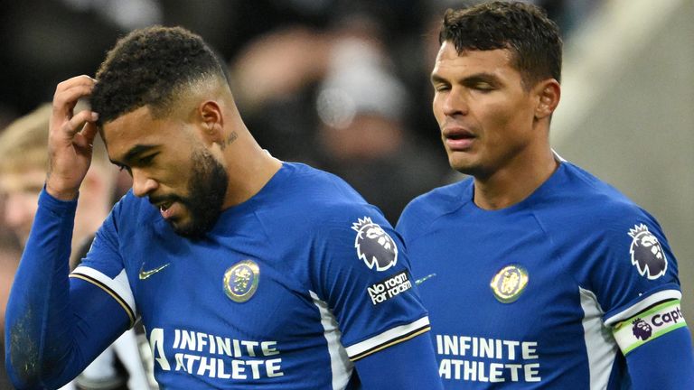 Reece James and Thiago Silva