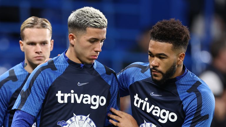 Enzo Fernandez and Reece James