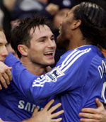Lampard and Drogba celebrate