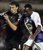 Boulahrouz in action against Blackburn
