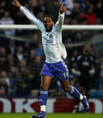 Dider Drogba celebrates his goal