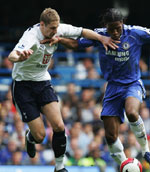 Didier Drogba in action against the Spurs