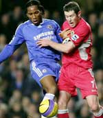 Didier Drogba in action