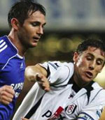 Frank Lampard in action against Fulham