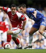 Frank Lampard in action against Charlton