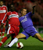 Andrei Shevchenko in action against Boro