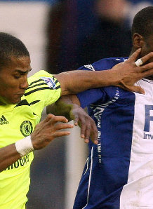 Malouda in action against Birmingham City