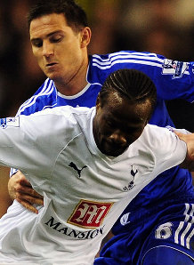 Lampard in action against the Spurs