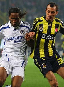 Didier Drogba and Mehmet Aurelio