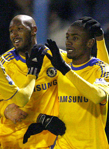Nicolas Anelka and Salomon Kalou, Chelsea goal scorers