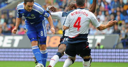 Frank Lampard scores his third goal