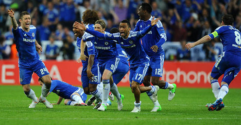 Chelsea celebrate