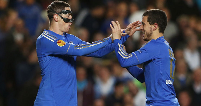 Fernando Torres and Eden Hazard