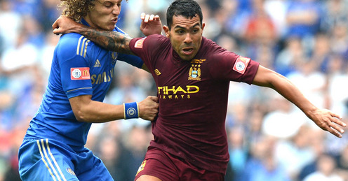 David Luiz and Carlo Tevez