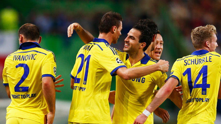 Nemanja Matic celebrates his goal