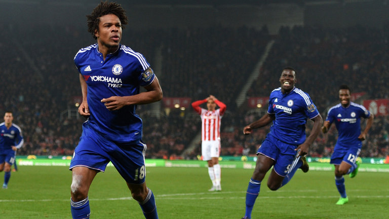 Loic Remy celebrates his goal