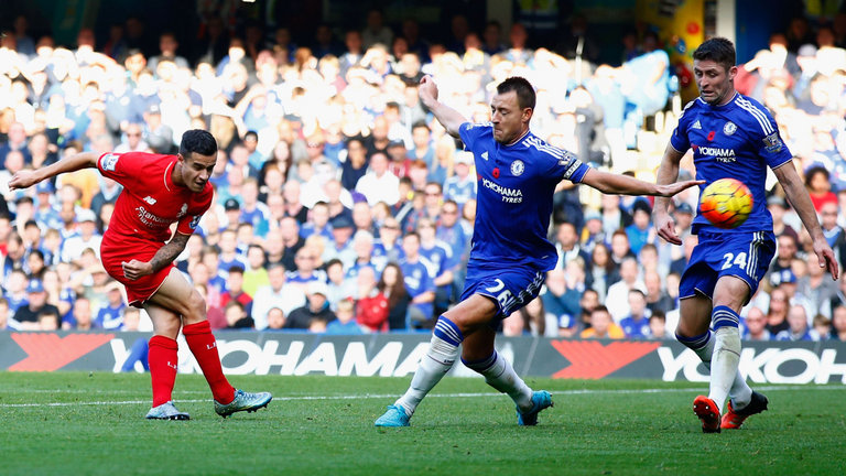 Philippe Coutinho scores his second goal