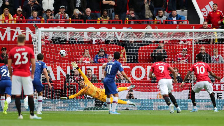 Rashford scores his first