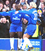 Eidur Gudjohnsen and Jimmy Hasselbaink