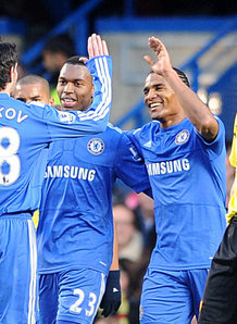Chelsea celebrate a goal