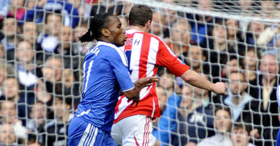Didier Drogba and Robert Huth