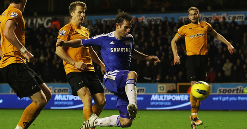 Frank Lampard scores Chelsea's second goal