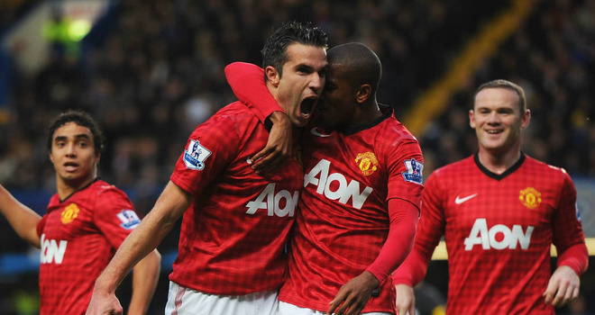 Robin van Persie celebrates