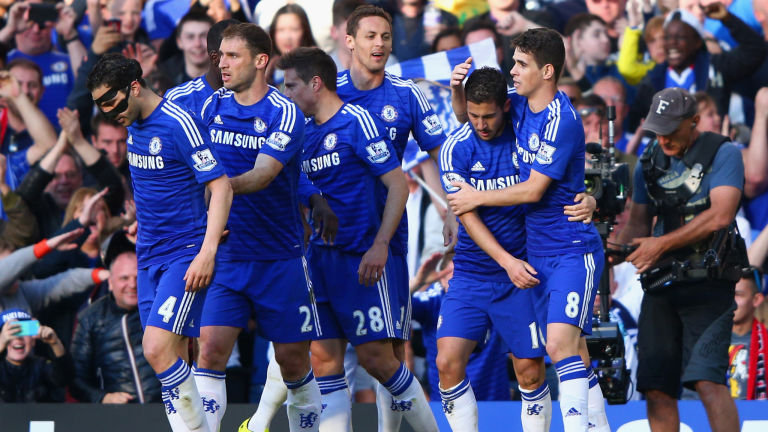 Chelsea celebrate