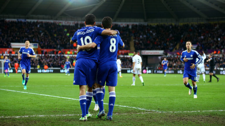 Diego Costa and Oscar