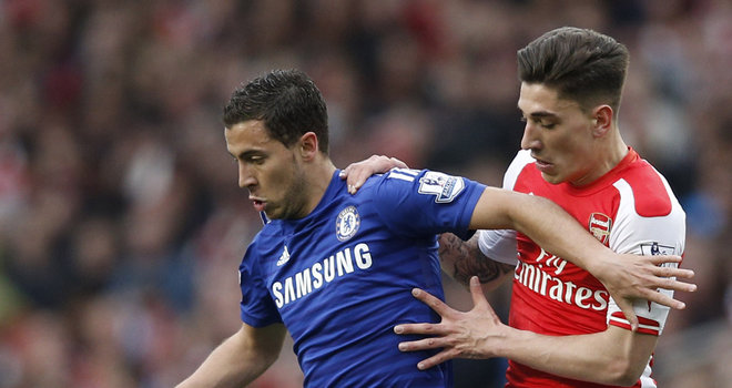 Eden Hazard and Hector Bellerin