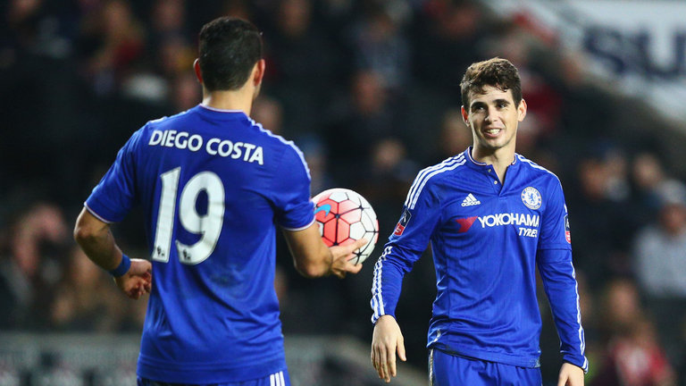 Diego Costa and Oscar
