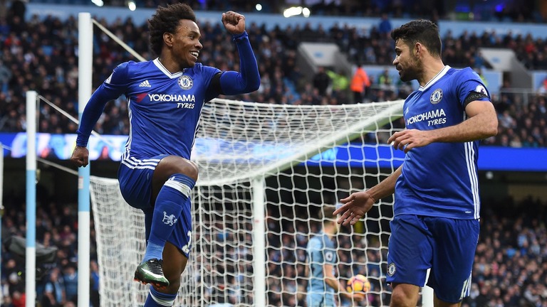 Willian and Diego Costa