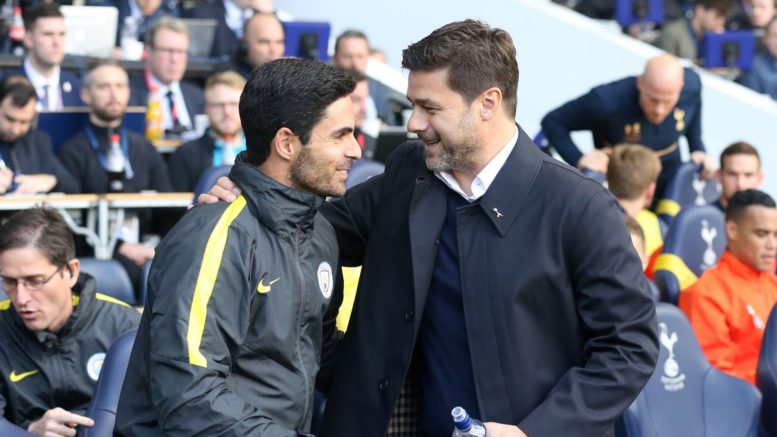 Mikel Arteta and Mauricio Pochettino